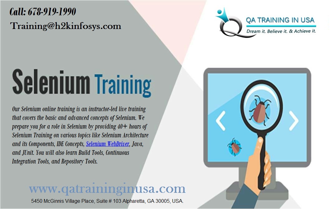 Selenium Online Training  With Real time Projects 