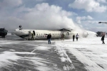 Delta aircraft, Delta aircraft Toronto Airport, delta aircraft flips upside down on landing at toronto airport, Michae