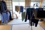 Drying clothes indoors, Drying clothes indoors, drying clothes indoors could lead to mould and respiratory issues, Headache