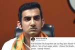 gautam gambhir about people shaming Indian flag, gautam gambhir turns politician, forget jail gautam gambhir s suggestion for indian flag shamers, S indians abroad