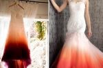 period stain wedding dress, dip dyed tshirts, bride slammed for dressing in period stain wedding attire that looked like a stained tampon, Bikini