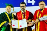 Dr Ram Charan, Ram Charan Doctorate given, ram charan felicitated with doctorate in chennai, Tweet
