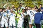 Benzema, Benzema, real madrid clinches its 3rd title this year, Champions league