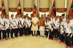 Narendra Modi, Brazil Olympics Indian athletes, modi meets rio olympics bound athletes, Indian olympic association