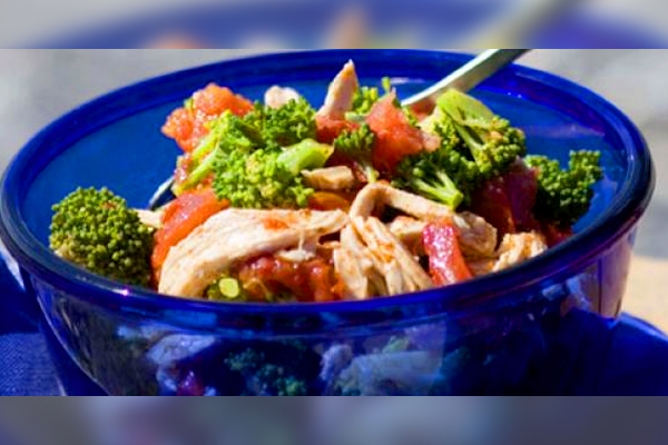 Madras Chicken & Broccoli Salad for health},{Madras Chicken & Broccoli Salad for health